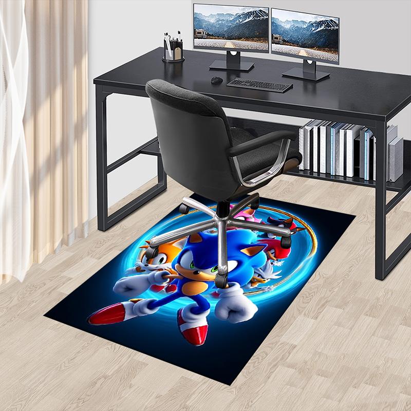 Sonic Adventure Team Carpet For Playroom Bedroom Living Room Sofa Home Decorkids Game Area Rug Nonslip Floor Mat