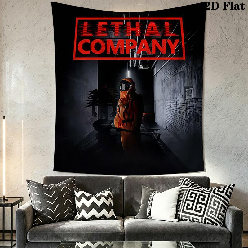 Lethal Company Wall Hanging Printed Fabric Blanket Decorative Tapestries for Bedroom Living Room Home Decor