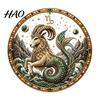 Guardian Star Chart Art Zodiac Sign Faux Pearl Kit, 12 Signs DIY Painting Creative Wall Decor Kits, Round 3D Constellation Craft Kit for Adults,