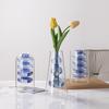 Creative Nordic Colorful Double-layer Glass Vase Transparent Hydroponic Dried Flower Vase Simple Restaurant Desktop Decor