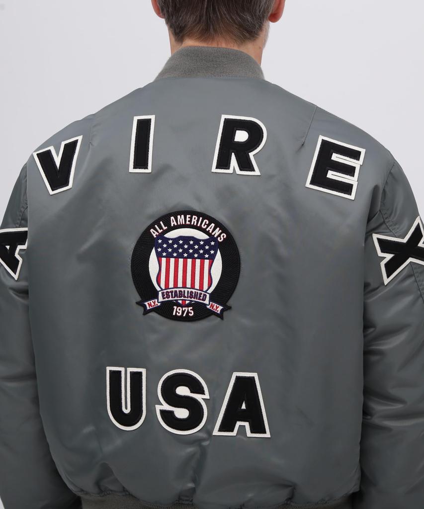 50-летний юбилей SIGNATURE БОЛЬШОЙ ЛОГОТИП Signature Большой Логотип M 401 Шалфей [Avirex] MA-1 MA-1 Мужской 783-5952019