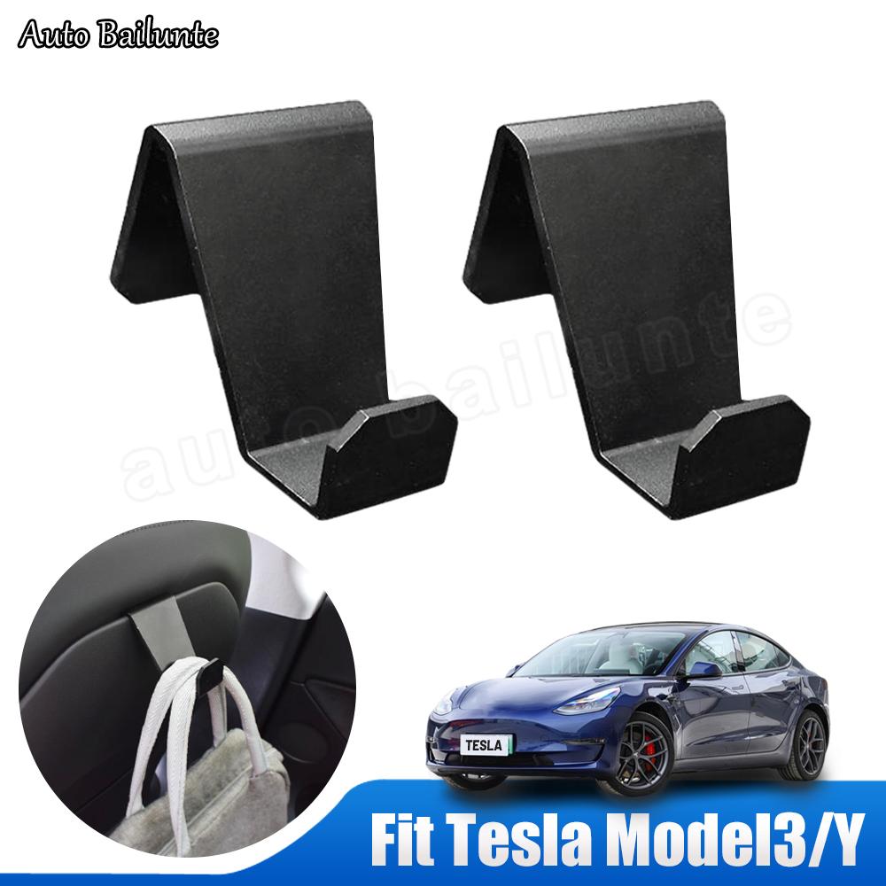 Для Tesla Model 3 Model Y 2022 2023, крючок для подголовника автомобильного сиденья, многофункциональная автозастежка, вешалки для хранения, интерьер