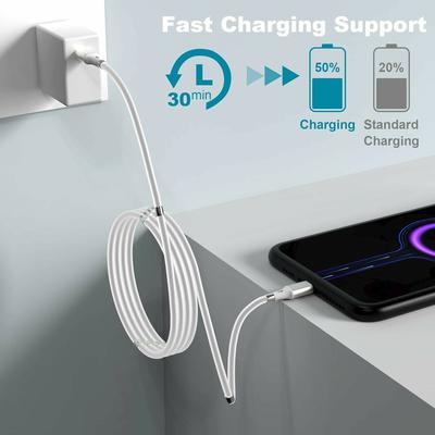 1м 2.4А Кабель для быстрой зарядки Магнитное хранение USB-C на USB-C 60Вт Дата-кабель