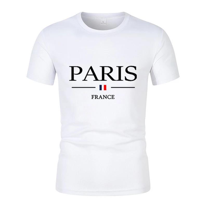 2024 Summer Fashion Milan Letter Print Men's Short Sleeve T-Shirt Casual Loose Quick-Drying Harajuku Street Jogging Sports Top