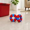 Safe Latex Dog Toy Lifebuoy Ring Toy, Squeaky Chew Teeth Pet Fetch Toys Cleaning for Aggressive Chewers, Interactive Training