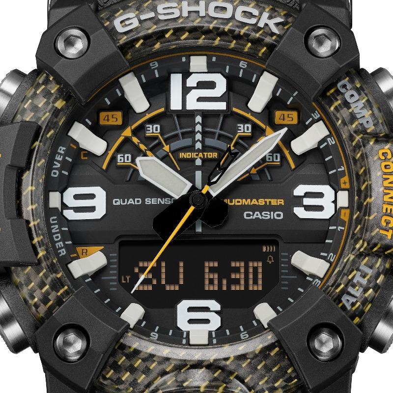 Casio Мужские кварцевые часы GG-B100Y-1A из смолы, водонепроницаемые 200M, ударопрочные, цифровые