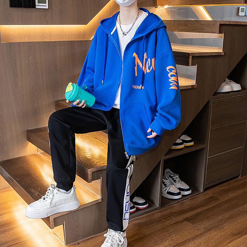 Подростковый кардиган-свитшот для мальчика, осенняя мода, худи, модная спортивная куртка, повседневная куртка для ученика средней школы