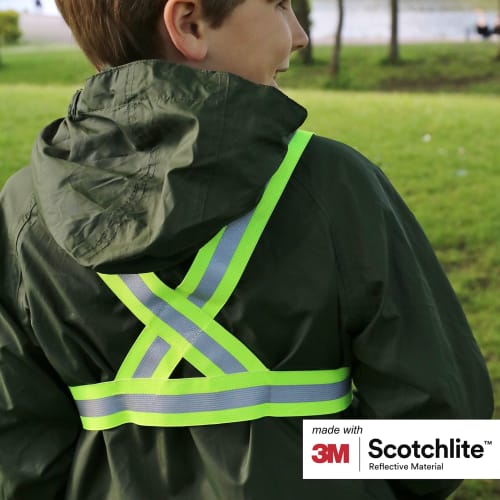 Salzmann 3M Scotchlite Reflective Vest/High Visibility Belt One Size Fits Most for Children Yellow