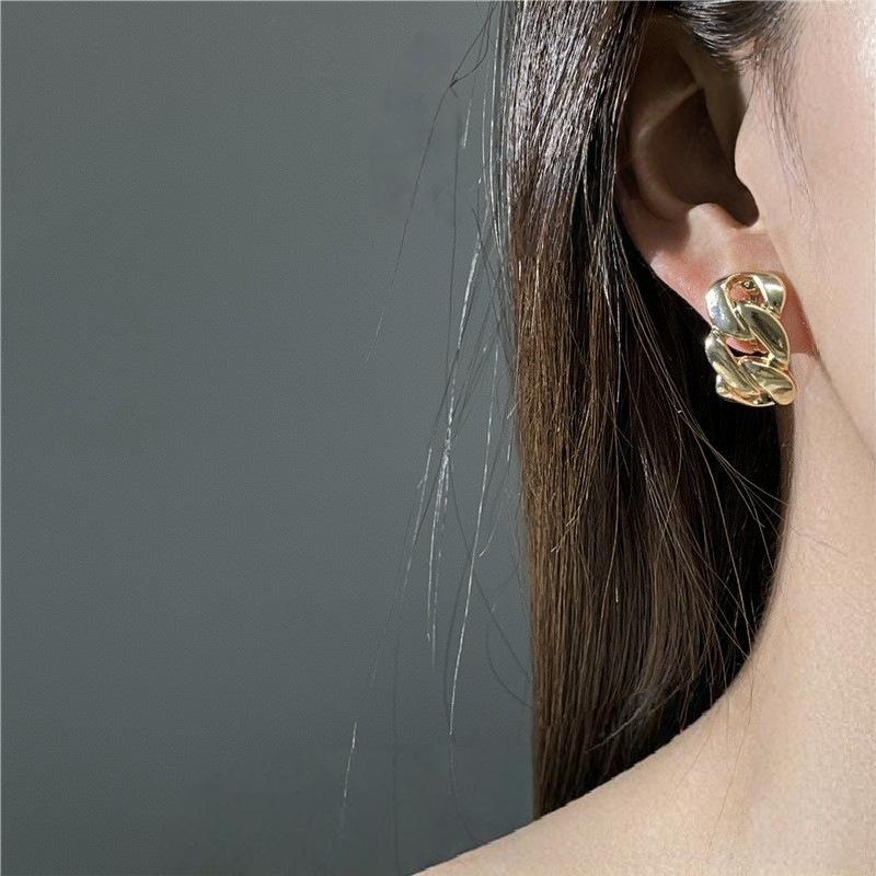 Нет проколов ушей Цепочки для ушей Серьги-петли Клипсы для ушей Простые серьги