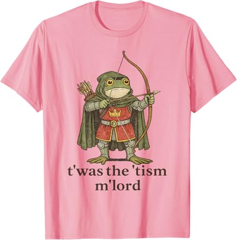 TWAS The Tism M Lord Frog Футболка Awareness Autism Twas The Tism MLord Frog Волшебник Tism Саркастическая Шутка Эстетичное Высказывание Футболка
