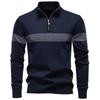 2025 Autumn and Winter New Business Stand Collar Men's Pure Cotton Sweater, High-quality Casual Half Zipper Men's Top