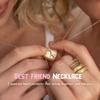 Ожерелье дружбы Bobisty для 2 лучших подруг, matching pendant BFF Necklace for 2, Магнитное разъемное сердце для 2 сестер