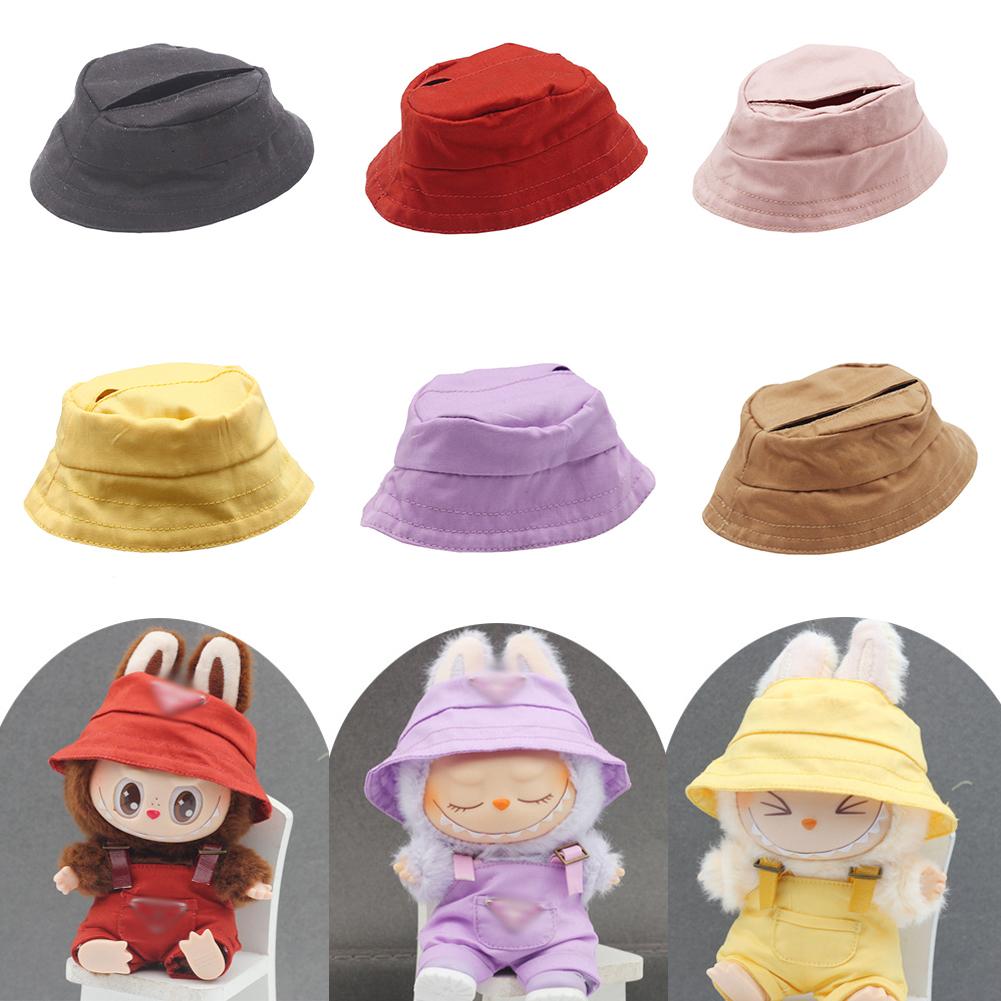 Doll Hat for Dollhouse Miniature 17cm Labubu Color Match Hat Kawaii Cute Doll Accessories Kids Girls Toys