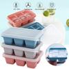 Big Grid Silicone Ice Cube Mold Ice Cube Maker Flexible Silicone Ice Cube Tray with Lid Kitchen Gadgets and Accessories