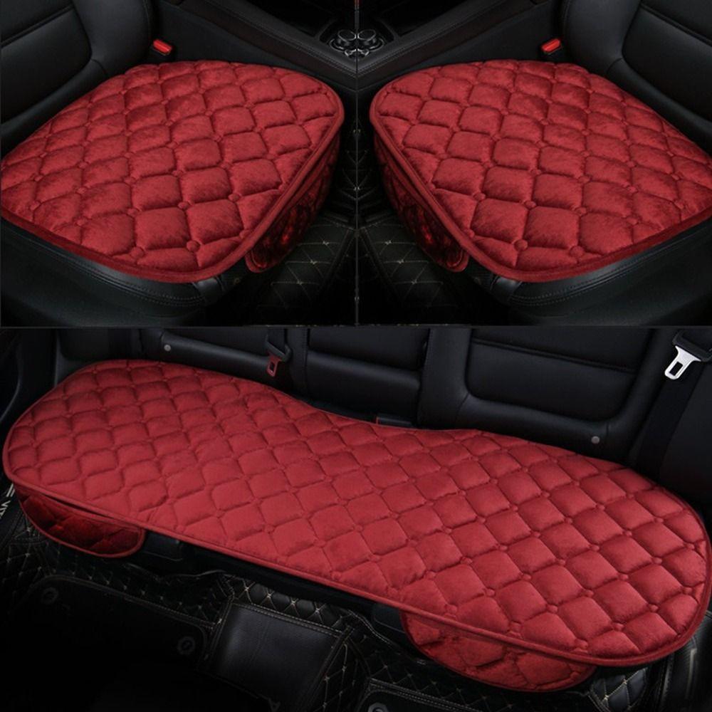 Anti-slip Winter Car Seat Cover Plush Auto Protector Mat Practical Auto Seat Cushion Van
