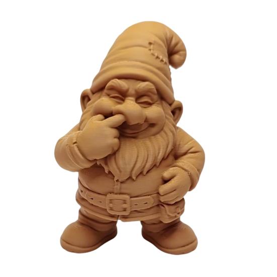 3D-печатная фигурка гнома, Мультяшный гном, ковыряющий в носу, Статуэтка, Раскрашиваемая вручную скульптура гнома для декора дома, офиса, стола
