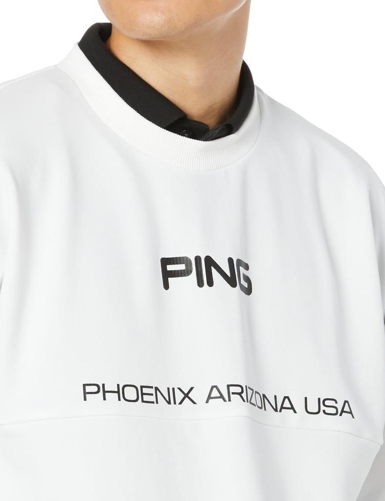 Толстовка с круглым вырезом Golf LL [Pin Apparel] Мужская (Логотип бренда/Флисовая подкладка) / / 621-3241801 030_Белый