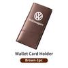 VFHJQ1 For Volkswagen VW Men's Carbon Fiber Wallet Large Capacity Car Card Holder Organizer Scirocco Jetta Beetle Golf 4 5 6 Passat