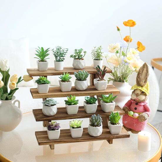 Деревянная подставка для кексов, многоярусная стойка для демонстрации десертов, складная конструкция, гладкие края, без заусенцев, простая в установке подставка для демонстрации кексов