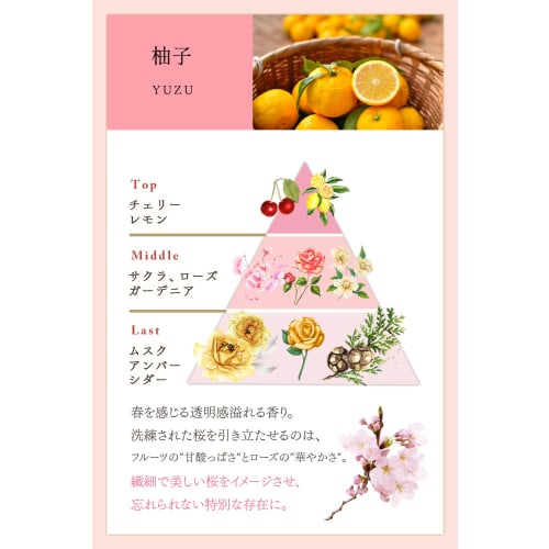 SAKURA & NATURAL Fragrance Cream 35g, Cherry Blossom Scent, Solid Perfume, Moisturizing Cream, Unisex Fragrance