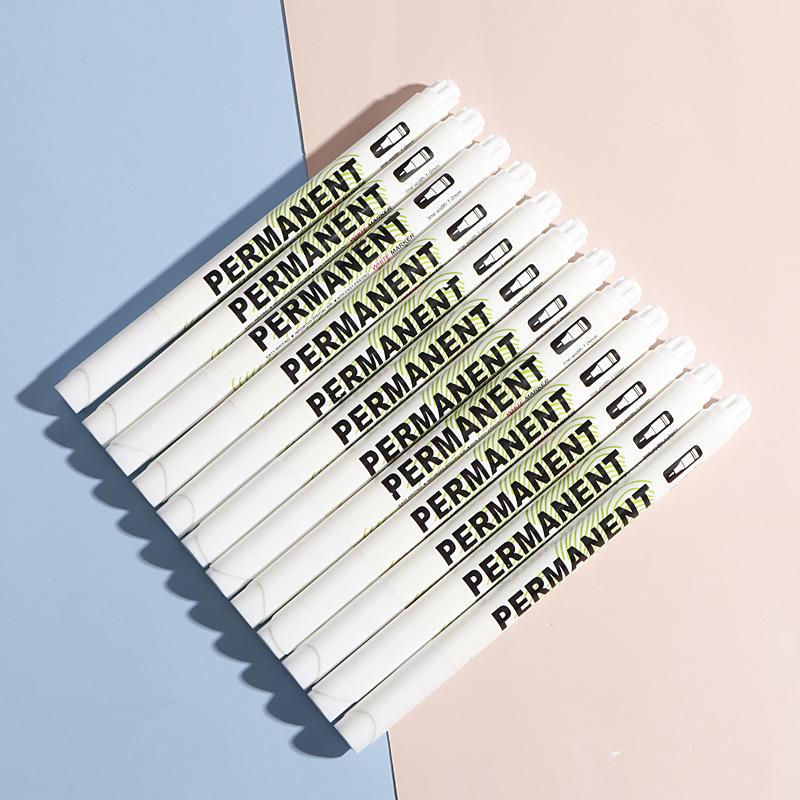 Водостойкий белый художественный маркер, толщина линии 1.0, маркер на водной основе для выделения и граффити