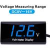12V Car Digital Voltmeter Gauge - LED Display Voltage Volt Meter for Car Blue