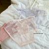 Ladies Spring and Autumn Bow Lace Mesh Cotton Crotch Ice Silk Quick Dry High Split Low Waist Briefs