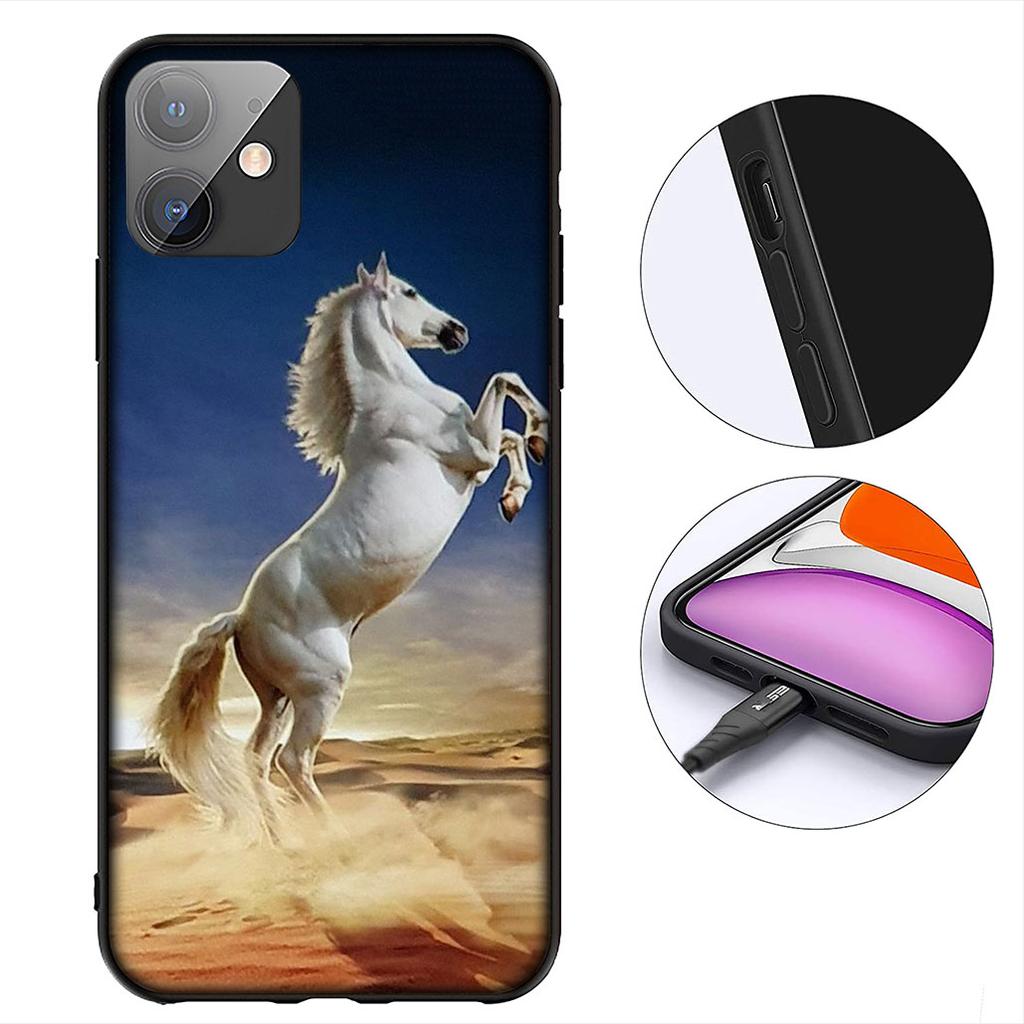 Running Wild Horse Wallpaper Phone Case for Motorola Moto G86 G14 G35 G34 G45 G55 G67 G75 G85 G24 G15 G54 G57 Power Soft Cover