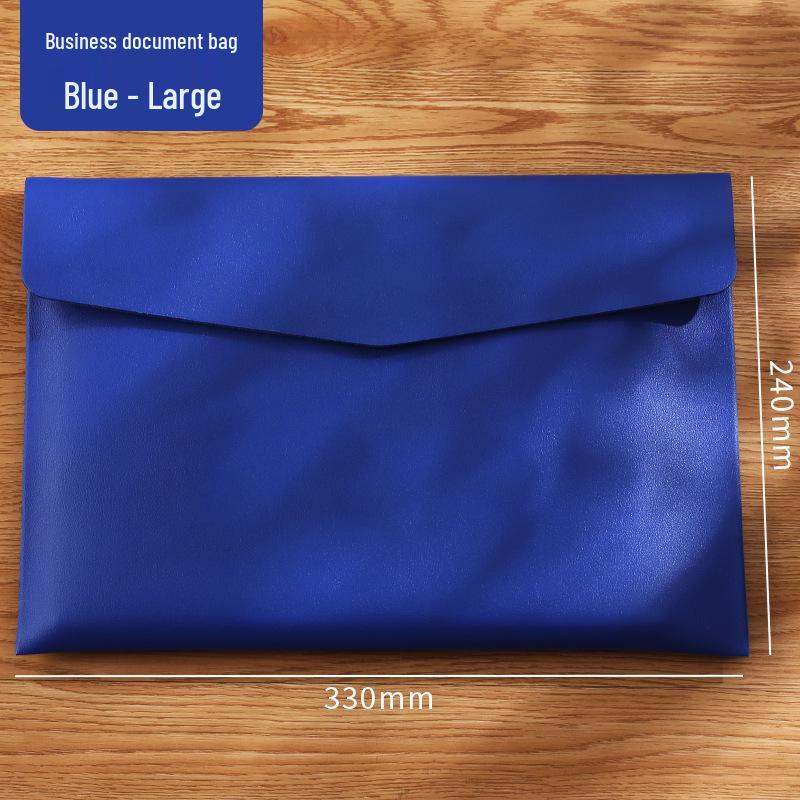 Double-Layer Magnetic Buckle Briefcase - Large Capacity, Multifunctional Office File Bag