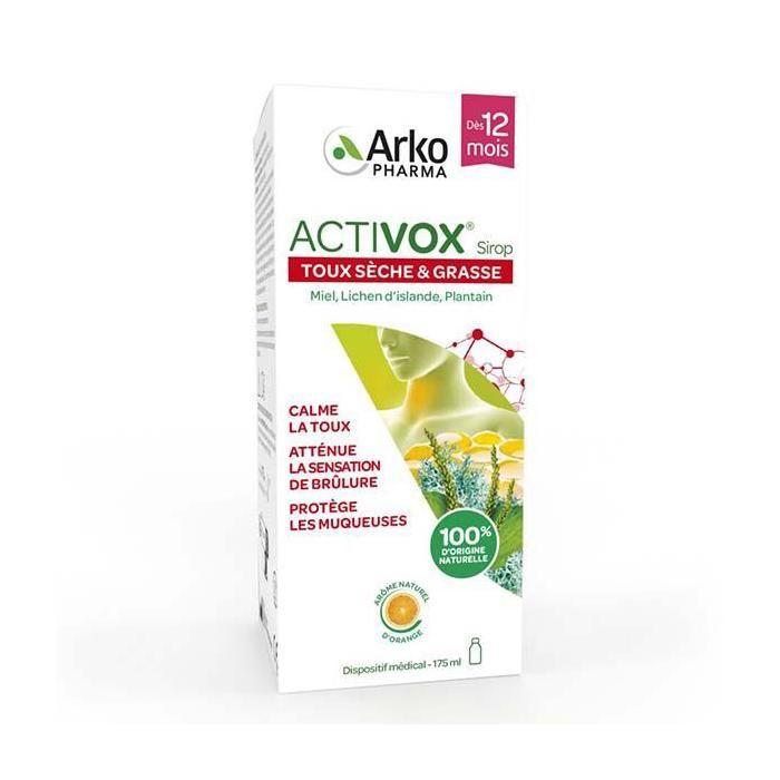 Arkopharma Activox Sirop Gorge et Toux 175ml
