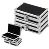 Мини-коробка для хранения из алюминиевого сплава 18x11x5,8 см Коробка для демонстрации косметики и ювелирных изделий Алюминиевая коробка Многофункциональная коробка для хранения