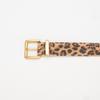Ремень из натуральной кожи с леопардовым принтом для женщин, Пряжка-штифт из сплава, Высококачественный, Универсальный, Простой для джинсов, Нишевый ремень для женщин
