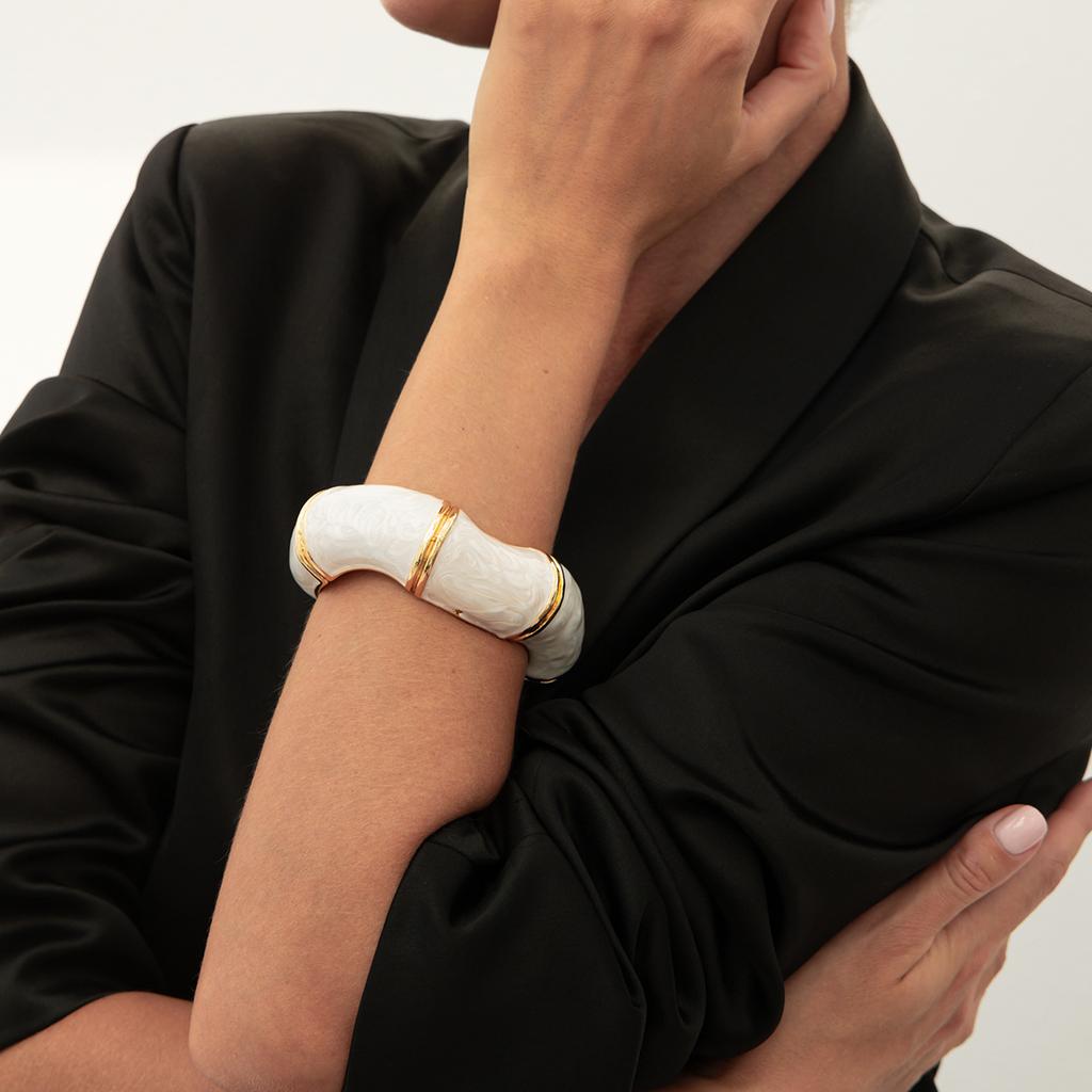 Ретро эмаль капает масло открытые массивные открытые браслеты для женщин панк нерегулярные акриловые смолы бамбуковые наборные браслеты манжеты для пары геометрические украшения для рук