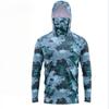 Lightweight Hooded Fishing Shirt Men Women UV Protection Quick Dry Long Sleeve Outdoor Sportswear