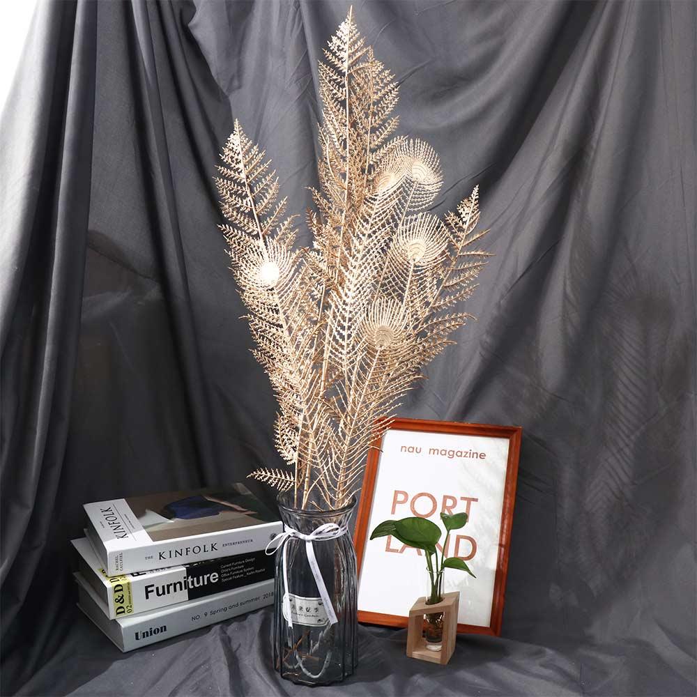 Christmas Golden Maple Leaf Artificial Flower Christmas Decoration Fake Flower Artificial Plants