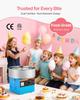 VEVOR Cotton Candy Machine Commercial, 1000W Electric Candy Floss Maker, Easy Use with 38cm Stainless Steel Bowl and Sugar Scoop