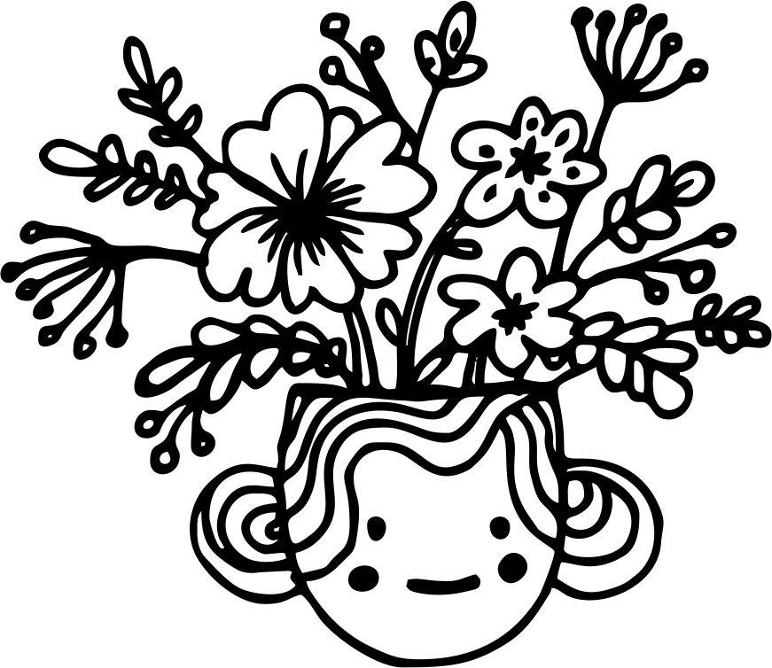 Printtoo Diary Card Cup Цветочный дизайн Квадратный деревянный резиновый штамп Scrap-booking-2 x 2