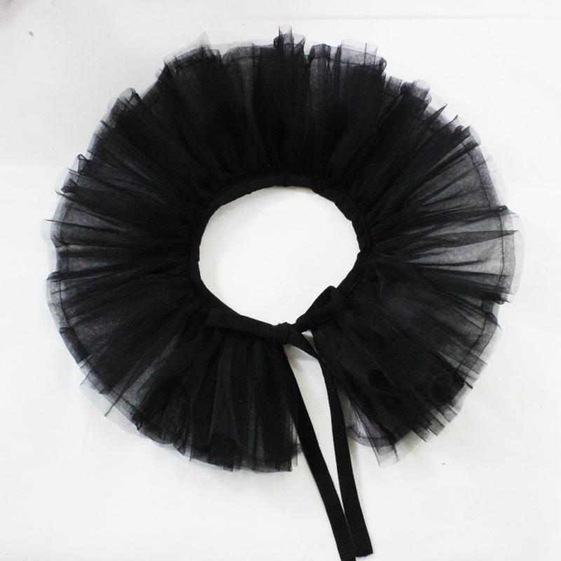 Идеальное Сочетание Сетчатый Декоративный Пушистый Воротник Шарф Многослойный Тюль Съемный Воротник-Раф Костюм Косплей Реквизит