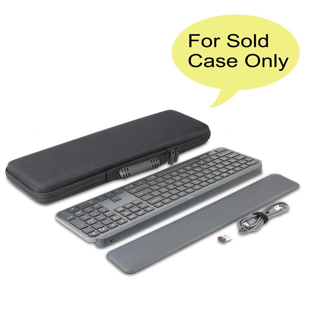 Совместимый кейс CO2CREA для клавиатур Logitech MX KEYS KX800/MX KEYS S KX800s, черный