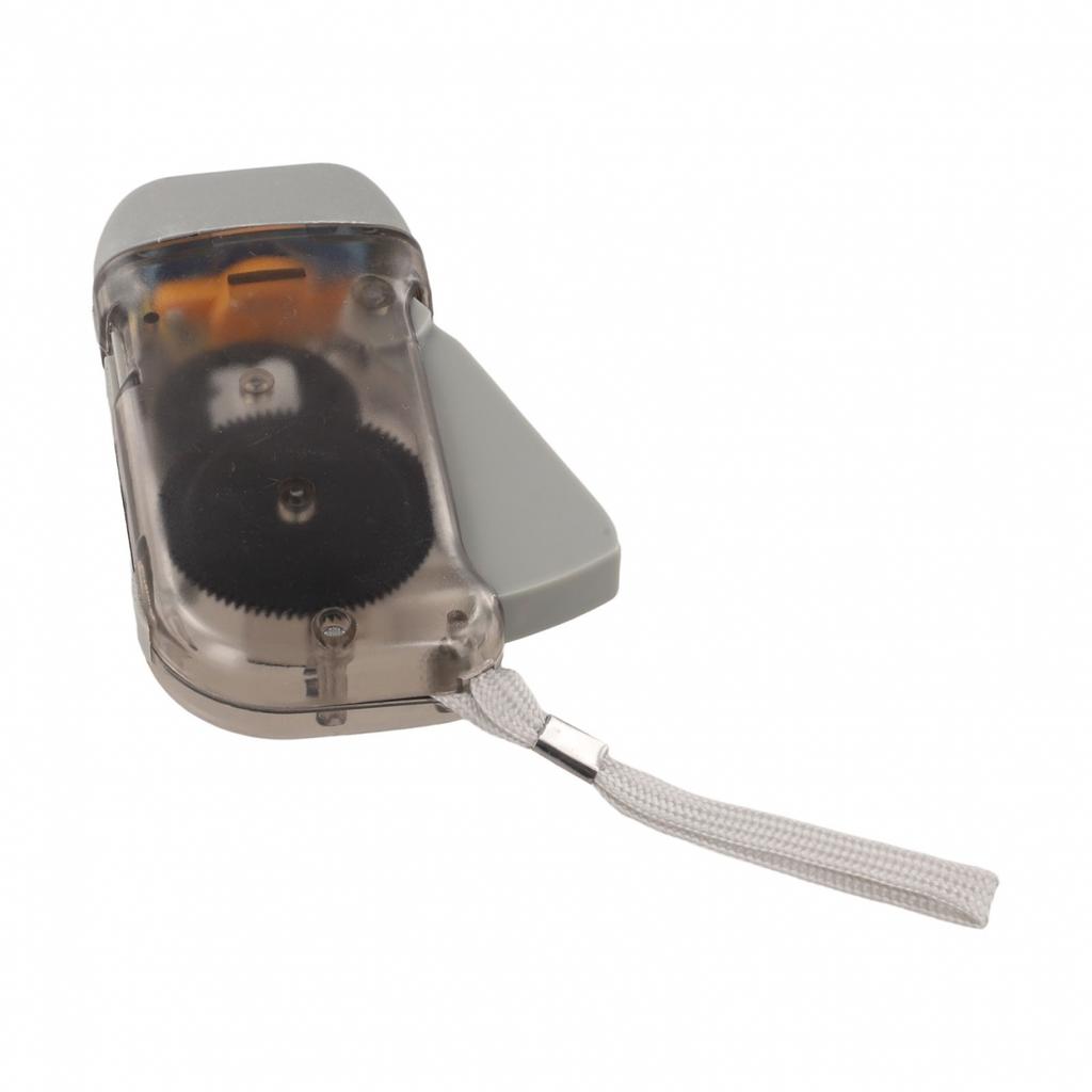 Portable outdoor hand-crank generator flashlight for mini pocket camping light