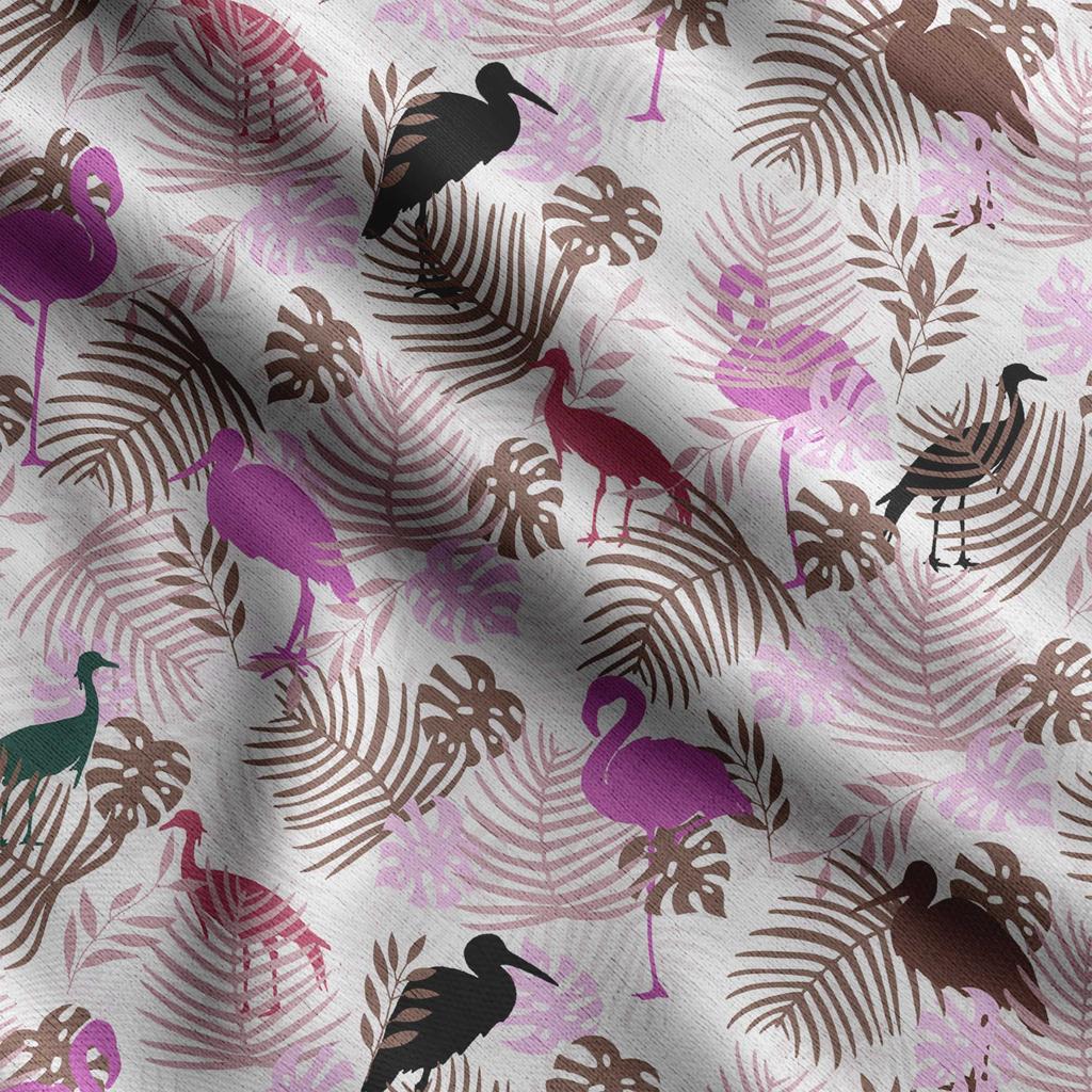 Soimoi Принт «Птица с листьями», Хлопковый батист, Ткань для квилтинга, продаваемая во дворе, шириной 42 дюйма, Хлопчатобумажная ткань средней плотности, Швейные принадлежности,