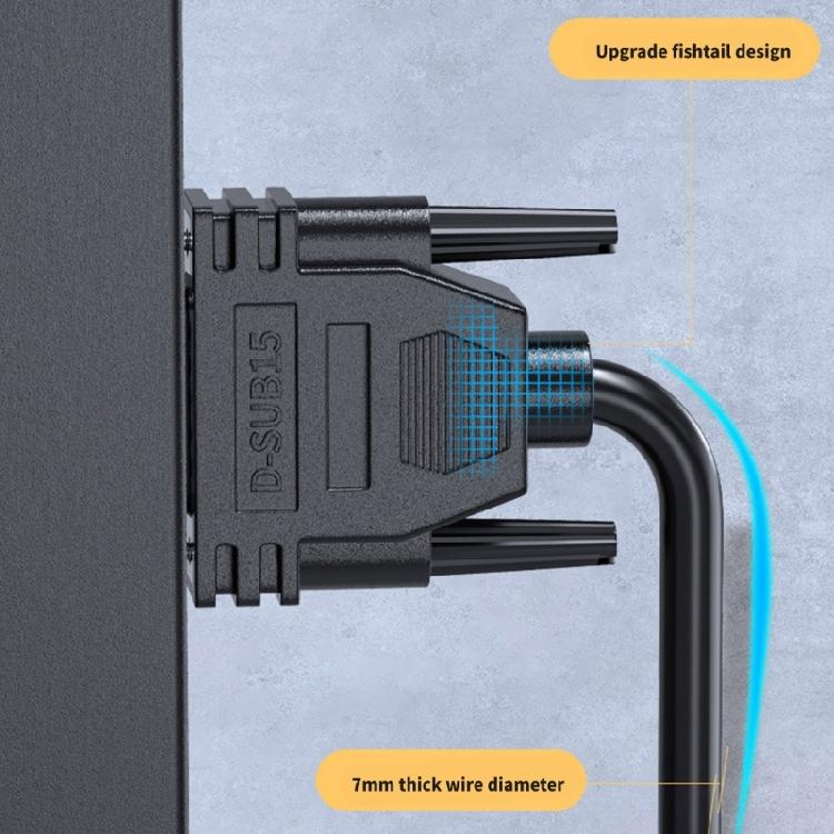Кабель DB15 DB15 Female to Male Кабель для передачи данных Двойное экранирование Металлическая оплетка и защита из алюминиевой фольги