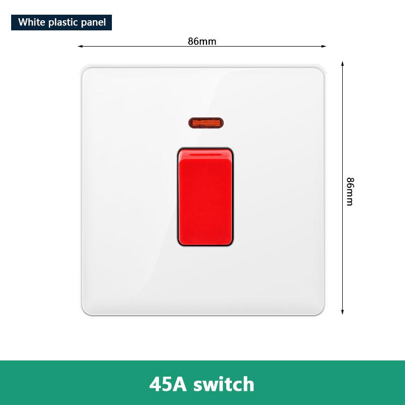 EU RU UK 20A 45A настенный выключатель высокой мощности, стандартная пластиковая панель Кореи, тумблер включения/выключения для водонагревателя, освещения, кондиционера