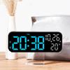 9-inch Multifunctional LED Clock with Multiple Alarms - Model 2802