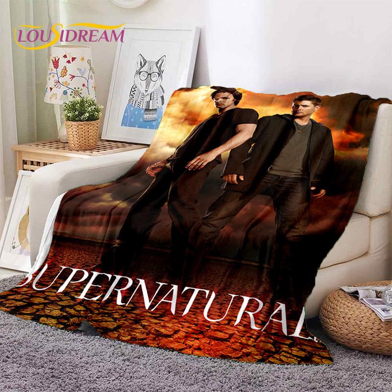 SPN Последние Сверхъестественное Дин Сэм Мягкие Фланелевые Пледы, Плед Уютный Плед для Пикника Кроватей Дивана Дома Спальни Подарок