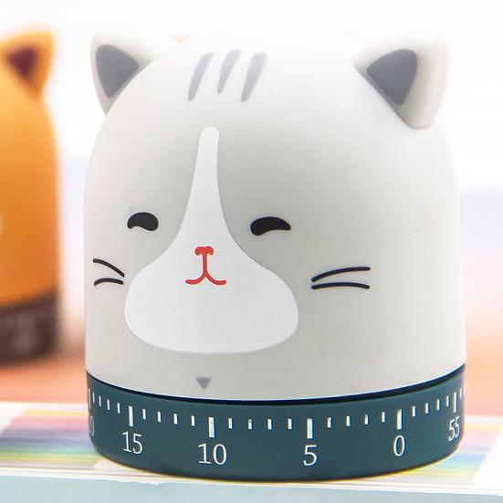 Cartoon Mechanical Timer Adorable Appearance Compact No Battery Required Easy Operation Manual Countdown Timer