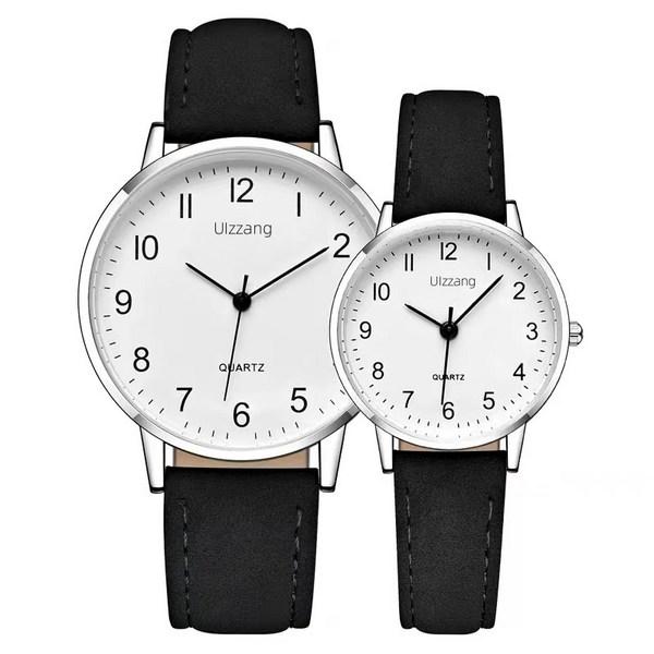 Часы Jinuchoi для пары, классические кожаные часы для студенческой пары 1+1