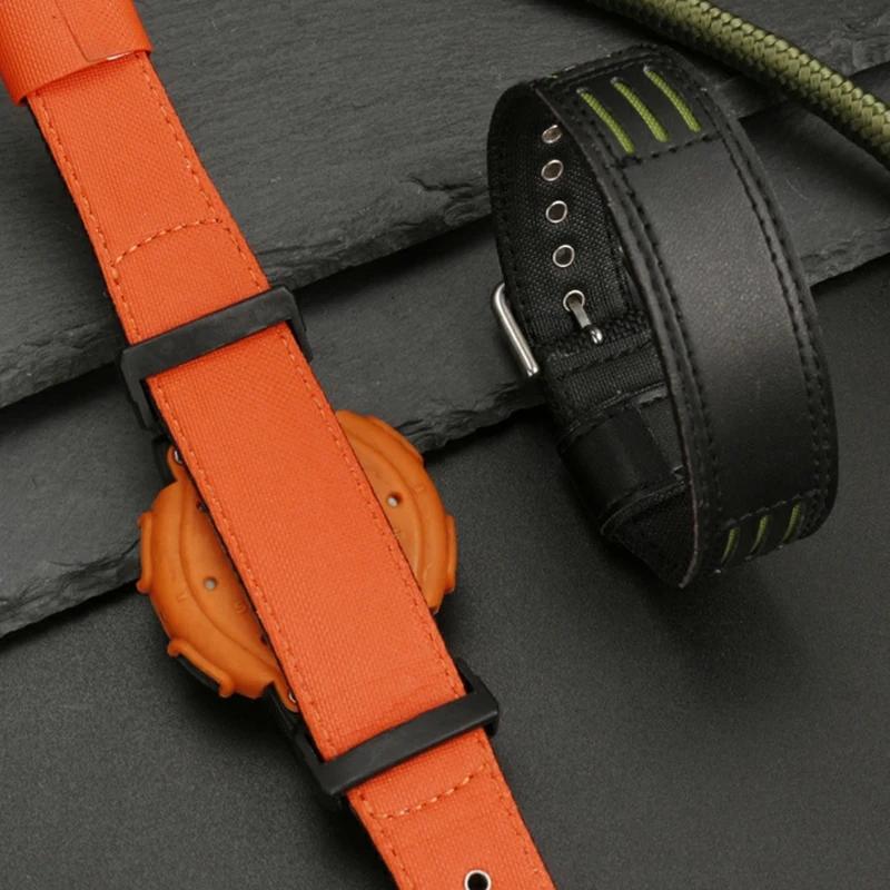 23-мм холщовый ремешок для часов с адаптером для Casio PRG-510/110/130 PRW-5100G, интегрированный нейлоновый браслет-аксессуар