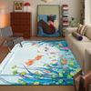 Fish Cat Cute Kawaii Door Mat Bath Microfiber Decorative Versatile Flannel Floor Mat Quick Dry Absorbent Non-slip Sole
