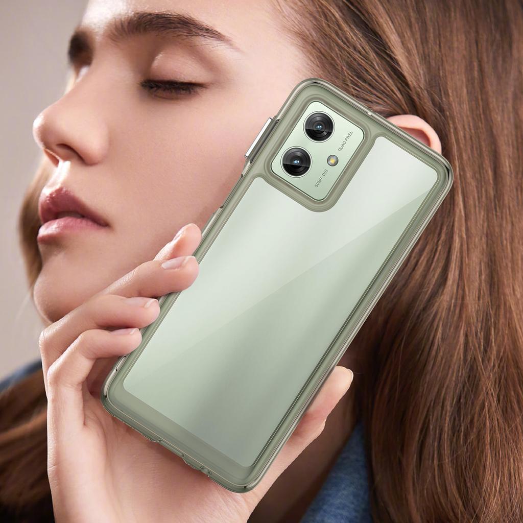 Для Motorola Moto G54 5G TPU+акриловый чехол прозрачная задняя крышка телефона